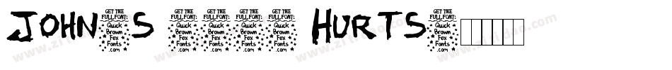 John's 1000 Hurts字体转换